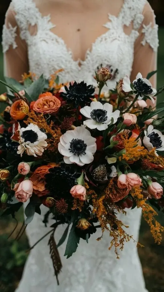 4. anemone-chrysanthemum-scabiosa-and-spray-rose-fall-wedding-bouquet