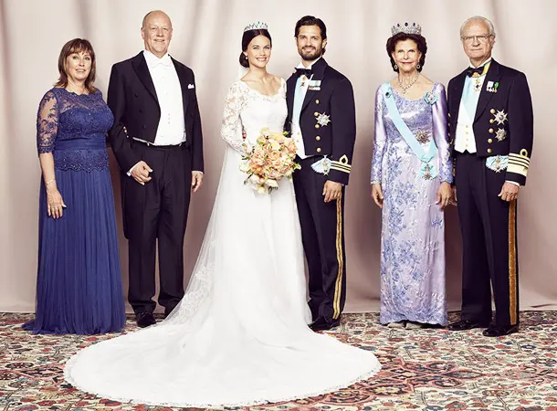 Sofia Hellqvist şi Carl Philip cu părinţii
